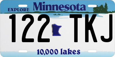 MN license plate 122TKJ