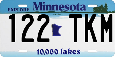 MN license plate 122TKM