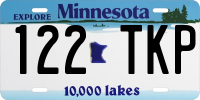 MN license plate 122TKP