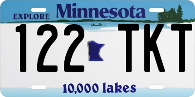 MN license plate 122TKT