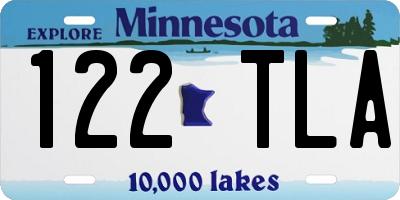 MN license plate 122TLA