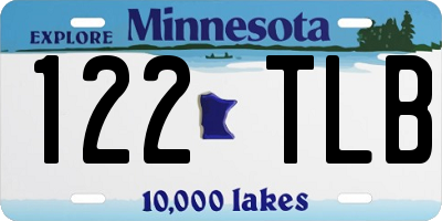 MN license plate 122TLB