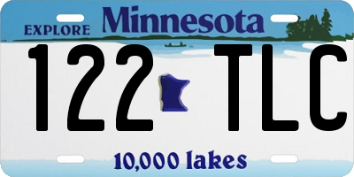 MN license plate 122TLC