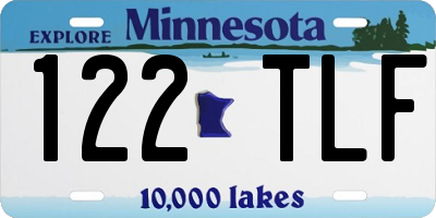MN license plate 122TLF