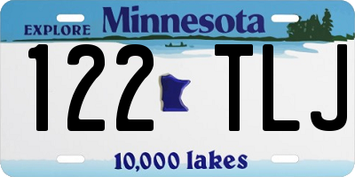 MN license plate 122TLJ