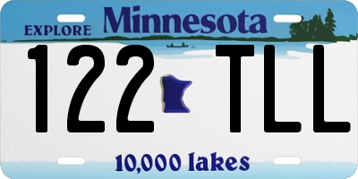 MN license plate 122TLL