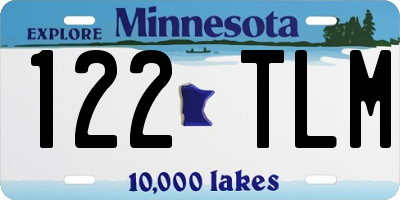 MN license plate 122TLM