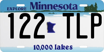 MN license plate 122TLP