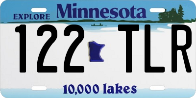 MN license plate 122TLR