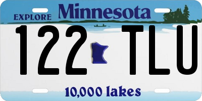 MN license plate 122TLU