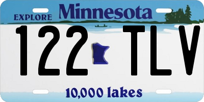 MN license plate 122TLV