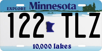MN license plate 122TLZ