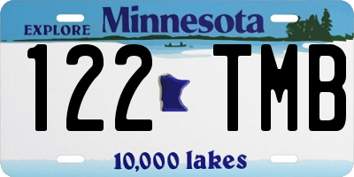MN license plate 122TMB