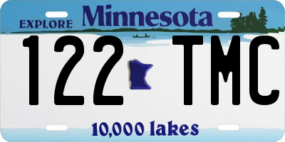 MN license plate 122TMC