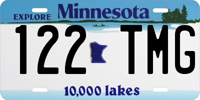 MN license plate 122TMG