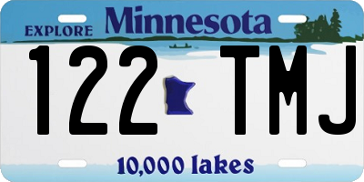 MN license plate 122TMJ