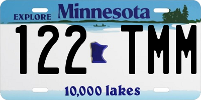 MN license plate 122TMM