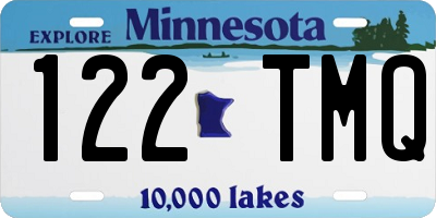 MN license plate 122TMQ