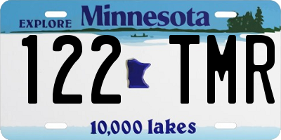 MN license plate 122TMR