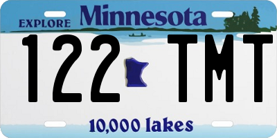 MN license plate 122TMT