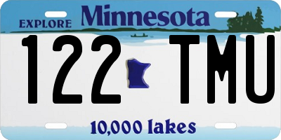 MN license plate 122TMU