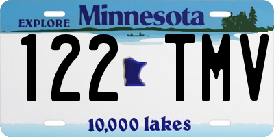 MN license plate 122TMV