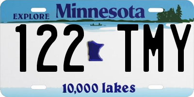 MN license plate 122TMY