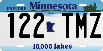 MN license plate 122TMZ