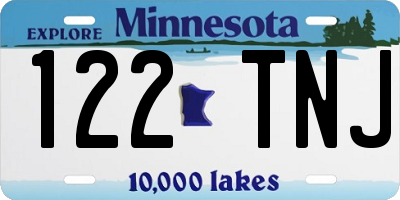MN license plate 122TNJ