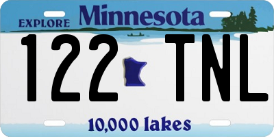 MN license plate 122TNL
