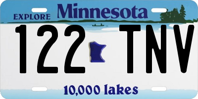 MN license plate 122TNV
