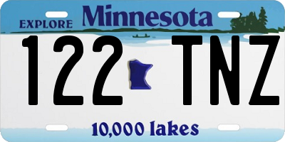 MN license plate 122TNZ