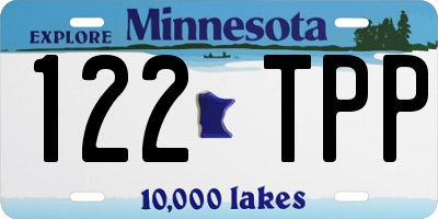 MN license plate 122TPP