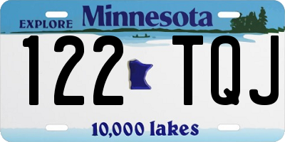MN license plate 122TQJ