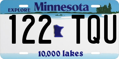 MN license plate 122TQU