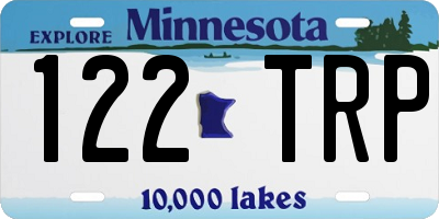 MN license plate 122TRP
