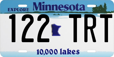 MN license plate 122TRT