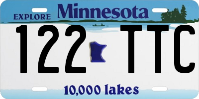MN license plate 122TTC