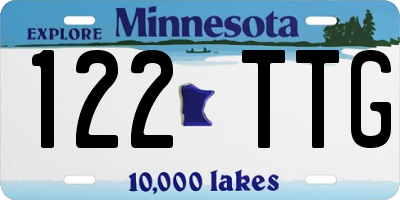 MN license plate 122TTG