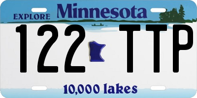 MN license plate 122TTP