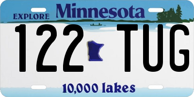 MN license plate 122TUG