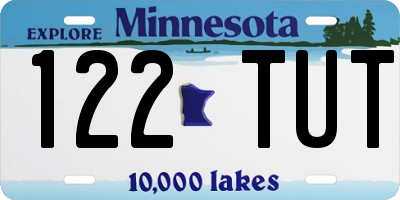 MN license plate 122TUT