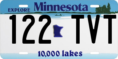 MN license plate 122TVT