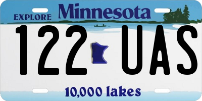 MN license plate 122UAS