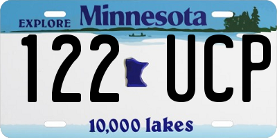 MN license plate 122UCP