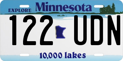 MN license plate 122UDN