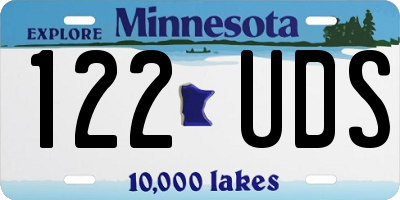 MN license plate 122UDS