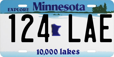 MN license plate 124LAE