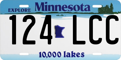 MN license plate 124LCC