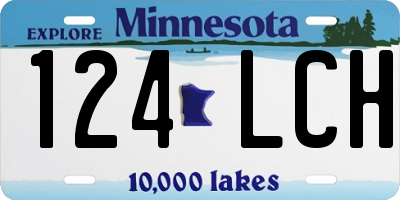 MN license plate 124LCH